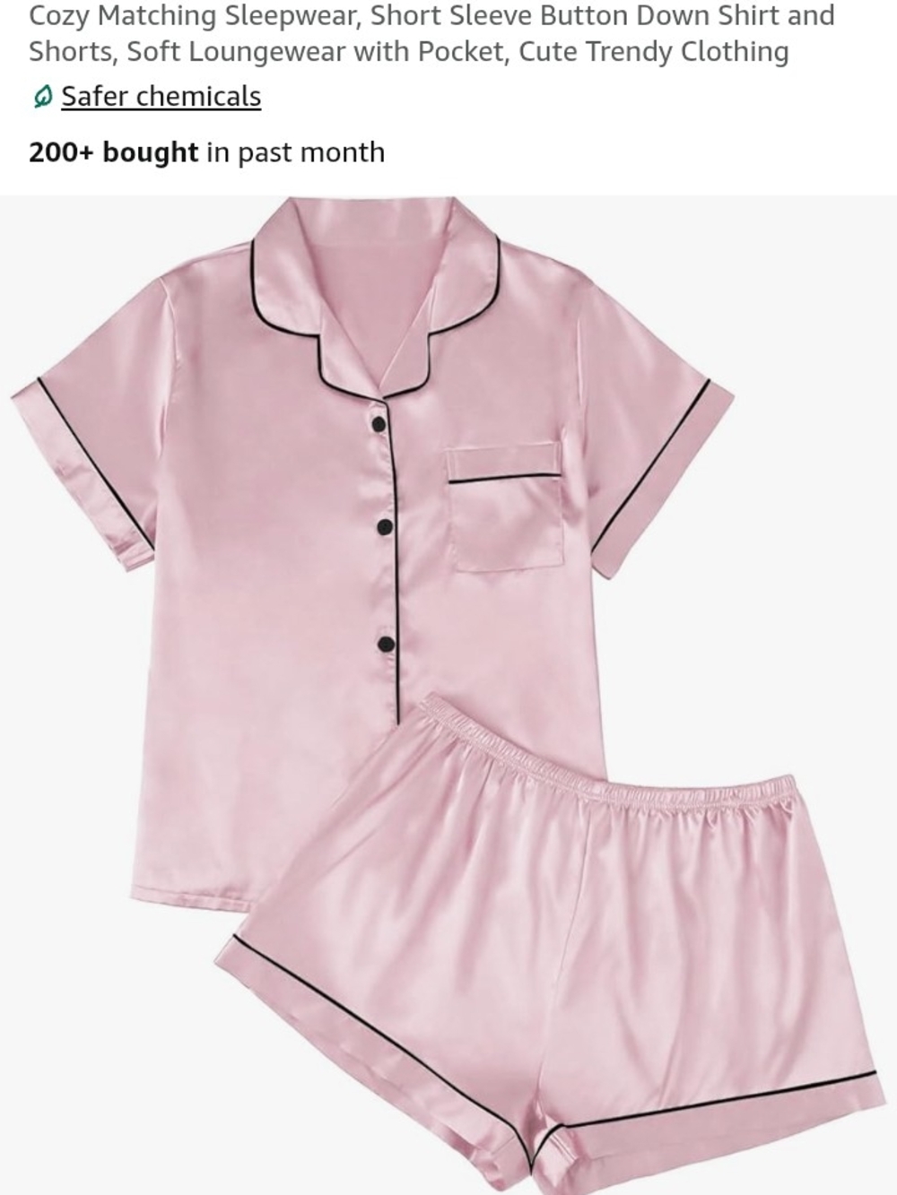 Cute Pink Pajama Set